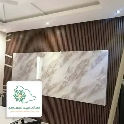 ديكورات شاشات خشبية بسيطة