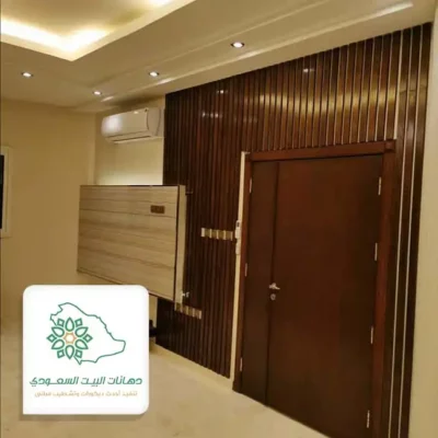 خلفية تلفزيون بديل خشب بجدة