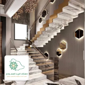 ديكور درج مداخل بديل الخشب