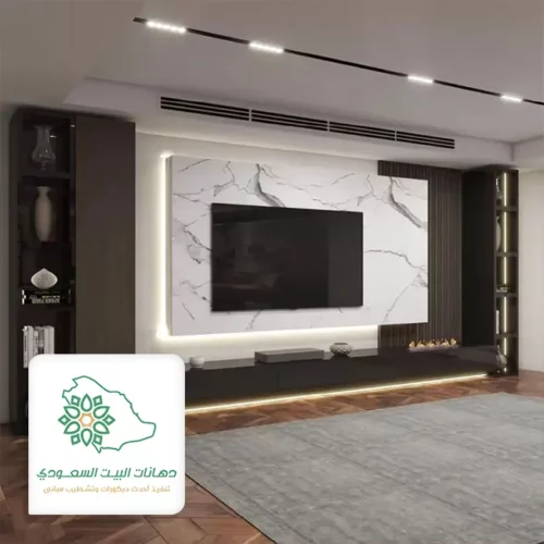 ديكور تلفزيون بديل الرخام