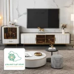 طاولات بديل الرخام للتلفزيون