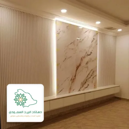 بديل الرخام مع اضاءة