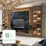 واجهات بديل الخشب مع انارة