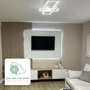 تركيب ديكور صالات خشبي