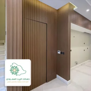 تغطية ابواب بالواح بديل الخشب