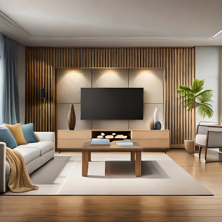 ديكور صالات خشبي