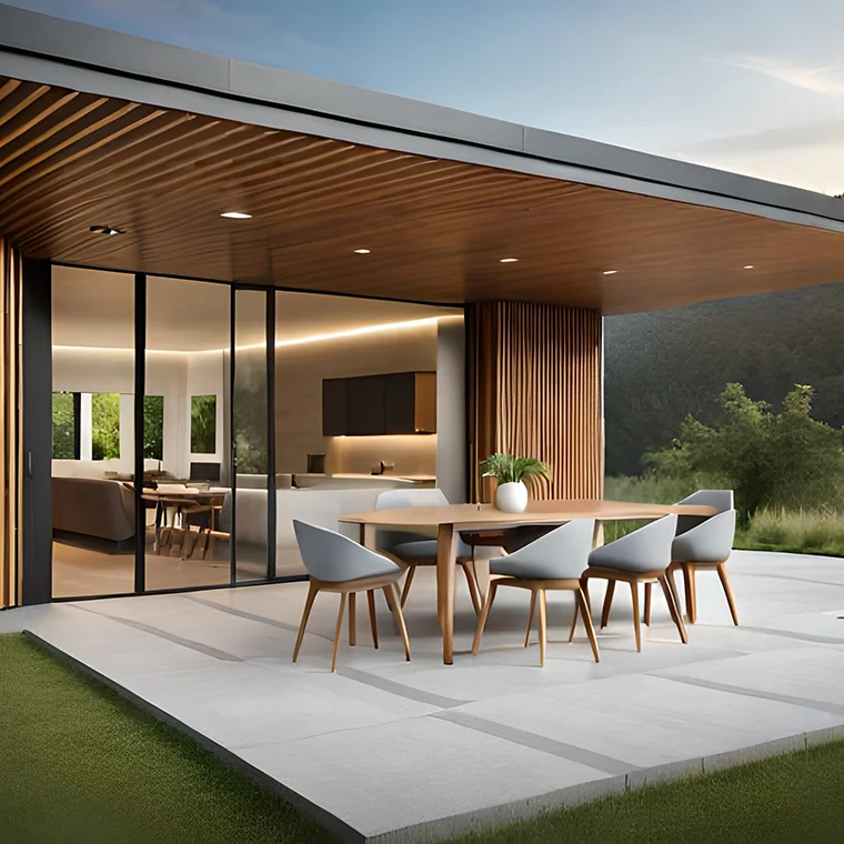 تكسيات خارجية خشب