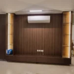 ديكور شاشة بديل الخشب